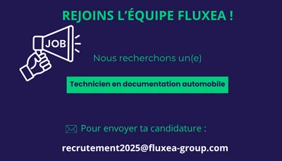 Recrutement d'un technicien en documentation automobile - Fluxea