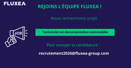 Recrutement d'un technicien en documentation automobile - Fluxea